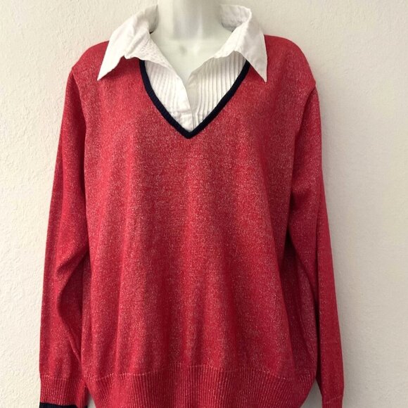 VINTAGE C. D. DANIELS 2 IN 1 SHIMMER PLUS TOP GREAT CONDITION - Picture 2 of 10